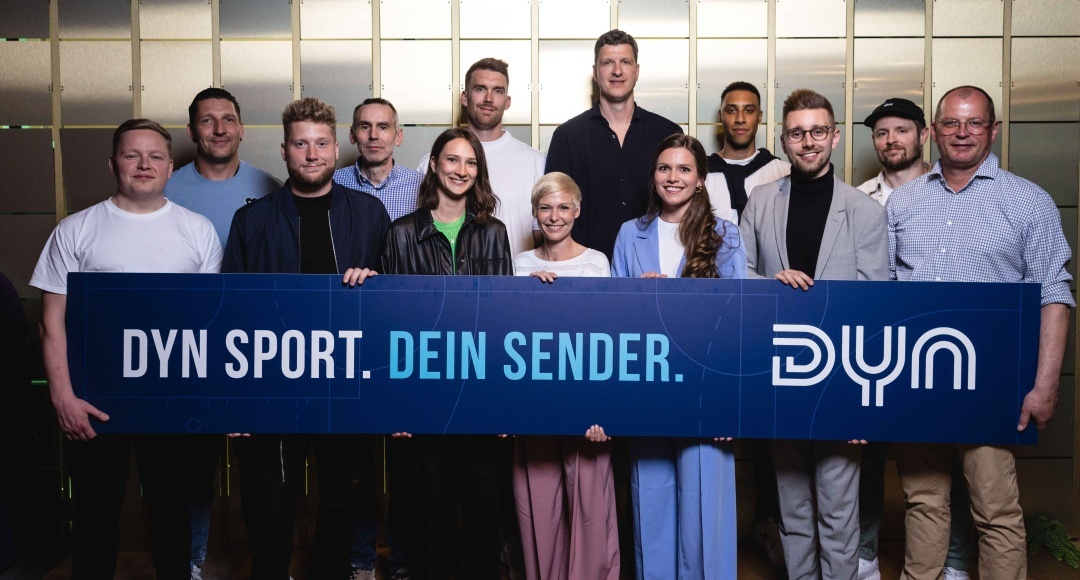 Sportsender Dyn stellt sein On-Air-Team vor